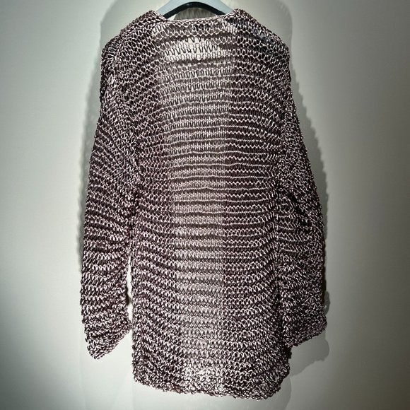 Izabel Lam Crochet Chainmail Shimmering Coat, S, V Good Condition-White Lotus S3 - Picture 3 of 5